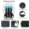 KROSER Travel Backpack for men, Laptop Carry On Backpack Flight Approved | 17.3 inch Laptop , Computer Bag Casual Daypack for Weekender Business Hiking, Can accommodate basketball-Desert(Black-17.3)
