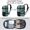 KROSER Travel Backpack for men, Laptop Carry On Backpack Flight Approved | 17.3 inch Laptop , Computer Bag Casual Daypack for Weekender Business Hiking, Can accommodate basketball-Desert(Green-17.3)