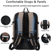 KROSER Travel Backpack for men, Laptop Carry On Backpack Flight Approved | 17.3 inch Laptop , Computer Bag Casual Daypack for Weekender Business Hiking, Can accommodate basketball-Desert(Desert-17.3)