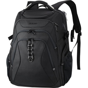 KROSER Laptop Backpack 18.4 Inch Computer Backpack for Men/Women/College | Travel with Hard Shell Saferoom RFID Pockets Water-Repellent Business Daypack Stylish Bag Women Black Army Green XXXL(Black-18.4)