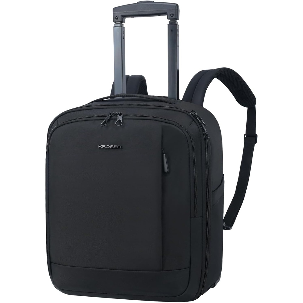 image:imageKROSER Carry On Underseat 16inch Underseater Suitcase for Men GreyBlack