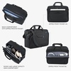 KROSER 17.3 Inch Laptop Computer Briefcase, Water-Repellent Messenger Bag(Black)