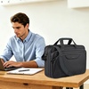 KROSER 17.3 Inch Laptop Computer Briefcase, Water-Repellent Messenger Bag(Black)