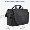 KROSER 17.3 Inch Laptop Computer Briefcase, Water-Repellent Messenger Bag(Black/Blue)