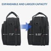 KROSER 17.3 Inch Laptop Computer Briefcase, Water-Repellent Messenger Bag(Black/Blue)