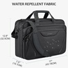 KROSER 17.3 Inch Laptop Computer Briefcase, Water-Repellent Messenger Bag(Black/Grey)