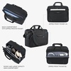 KROSER 17.3 Inch Laptop Computer Briefcase, Water-Repellent Messenger Bag(Black/Grey)