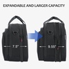 KROSER 17.3 Inch Laptop Computer Briefcase, Water-Repellent Messenger Bag(Black/Red)