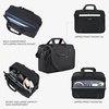 KROSER 17.3 Inch Laptop Computer Briefcase, Water-Repellent Messenger Bag(Black/Red)