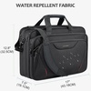 KROSER 17.3 Inch Laptop Computer Briefcase, Water-Repellent Messenger Bag(Black/Red)