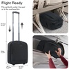 KROSER Carry On Underseat, 16-inch Underseater Suitcase for Men, Grey(Black)