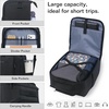 KROSER Carry On Underseat, 16-inch Underseater Suitcase for Men, Grey(Black)