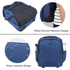 KROSER Carry On Underseat, 16-inch Underseater Suitcase for Men, Grey(Haze Blue)