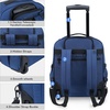 KROSER Carry On Underseat, 16-inch Underseater Suitcase for Men, Grey(Haze Blue)