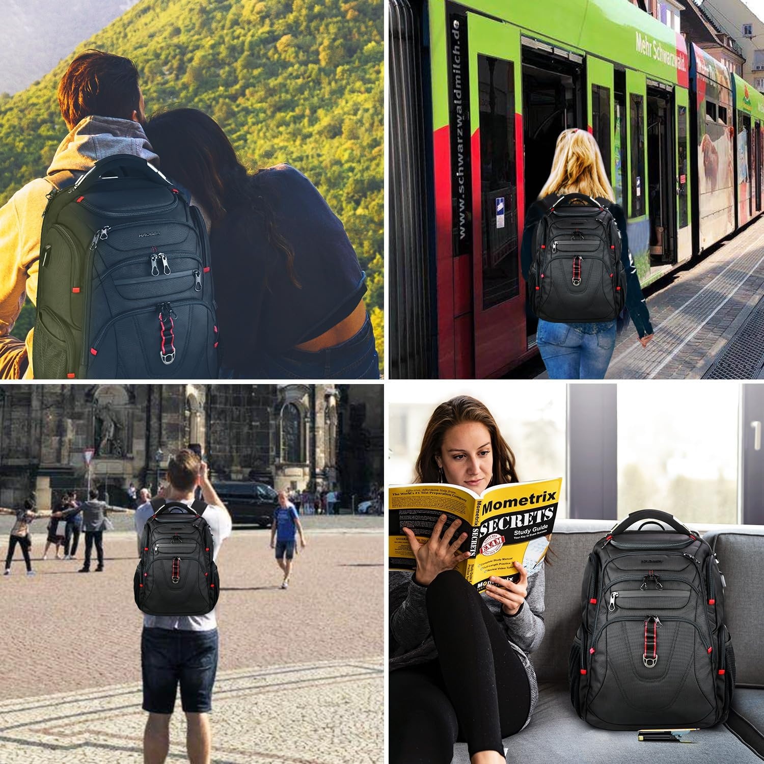 image:imageKROSER Travel Laptop Backpack 184 Inch XXXL Computer Backpack for MenBlack