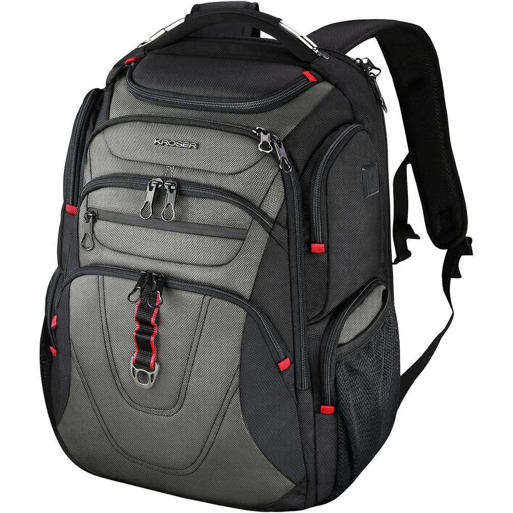 image:imageKROSER Travel Laptop Backpack 184 Inch XXXL Computer Backpack for MenBlackArmy Green