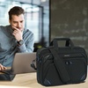 KROSER 17.3 Inch Laptop Briefcase, Computer Bag,Messenger Shoulder Bag(Black/Blue)