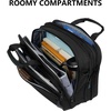 KROSER 17.3 Inch Laptop Briefcase, Computer Bag,Messenger Shoulder Bag(Black/Blue)