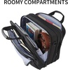 KROSER 17.3 Inch Laptop Briefcase, Computer Bag,Messenger Shoulder Bag(Black/Grey)