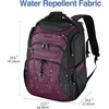 KROSER Travel Laptop Backpack 18.4 Inch XXXL Computer Backpack for Men(Black/Burgundy)