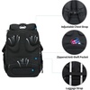 KROSER Travel Laptop Backpack 18.4 Inch XXXL Computer Backpack for Men(Black/Burgundy)