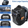 KROSER Travel Laptop Backpack 18.4 Inch XXXL Computer Backpack for Men(Black/Grey)