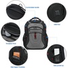 KROSER Travel Laptop Backpack 18.4 Inch XXXL Computer Backpack for Men(Black/Grey)