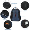 KROSER Travel Laptop Backpack 18.4 Inch XXXL Computer Backpack for Men(Black/Haze Blue)