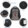 KROSER Travel Laptop Backpack 18.4 Inch XXXL Computer Backpack for Men(Black/Light Browm)