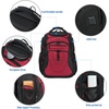 KROSER Travel Laptop Backpack 18.4 Inch XXXL Computer Backpack for Men(Black/Red)