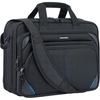 KROSER 17.3 Inch Laptop Briefcase, Computer Bag,Messenger Shoulder Bag(Black/Blue)