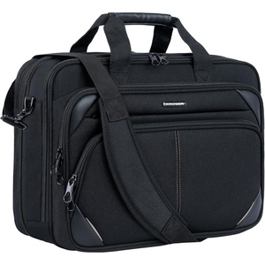 KROSER 17.3 Inch Laptop Briefcase, Computer Bag,Messenger Shoulder Bag(Black/Grey)