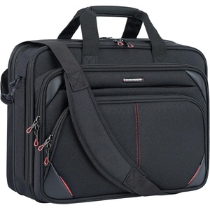 KROSER 17.3 Inch Laptop Briefcase, Computer Bag,Messenger Shoulder Bag(Black/Red)